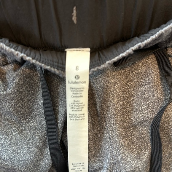Lululemon On The Fly Pant *27" Heathered Black size 8 - Picture 8 of 8
